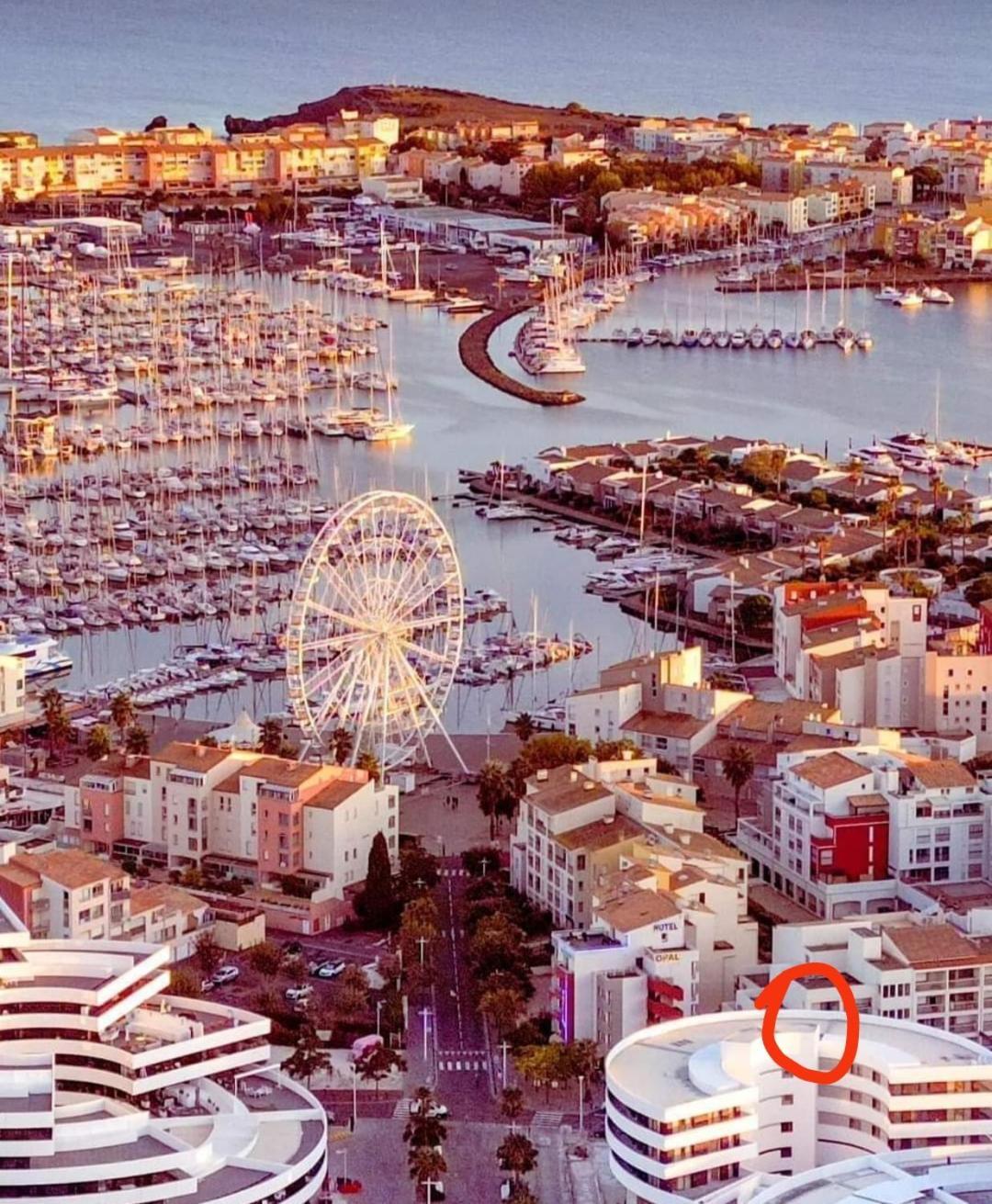 Port Studio Piscine, Parking, Prive,Navette Aeroport アグド エクステリア 写真